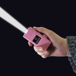 Pink SMACK stun gun with flashlight