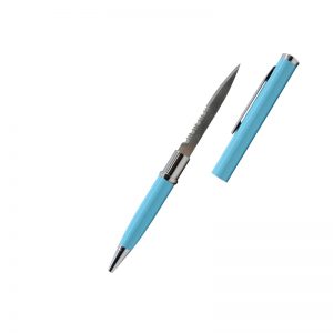 ThugBusters Teal Serrated Edge Pen Knife