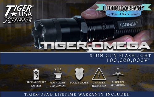 ThugBusters Omega flashlight stun gun box