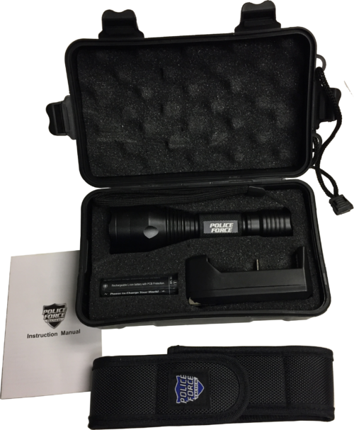 Police Force L2 Tactical Flashlight case Open2