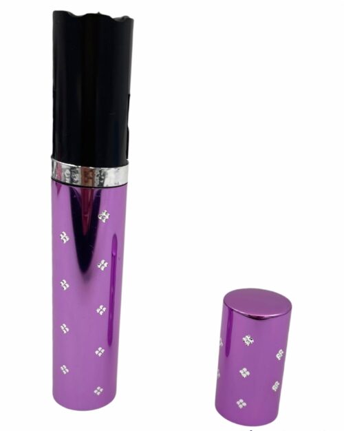 Panther Lipstick Stun Gun open purple