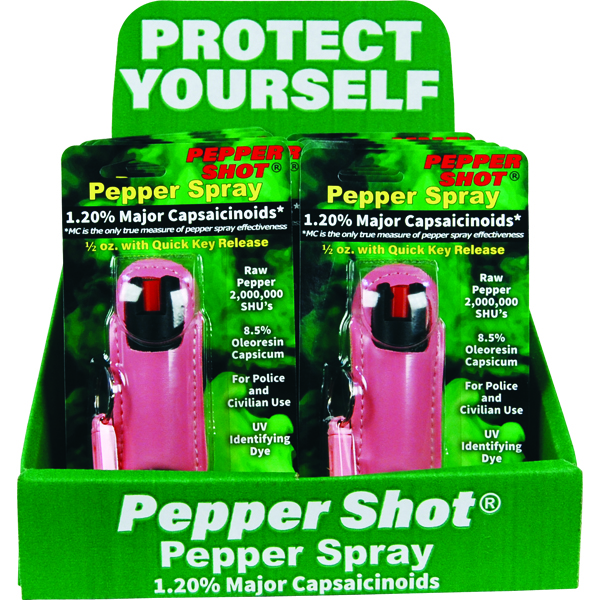 Pepper Spray display - halo pink