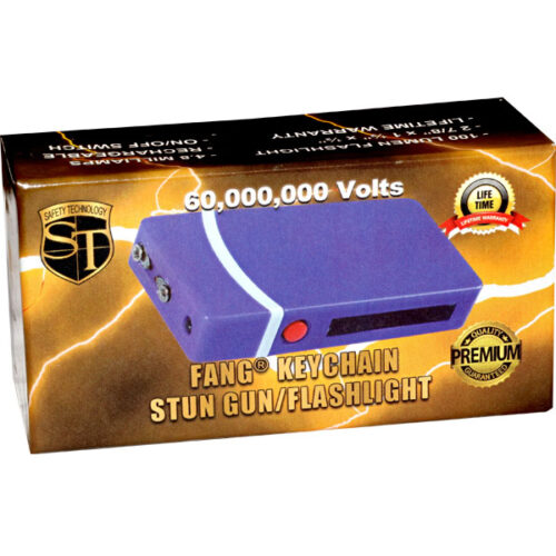 ThugBusters Premium FANG stun gun purple box