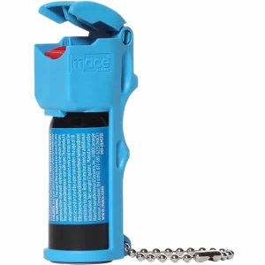 Mace pocket model keychain pepper spray neon blue