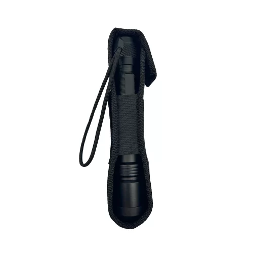 Police Force Public Defender Tactical Stun Flashlight in holster