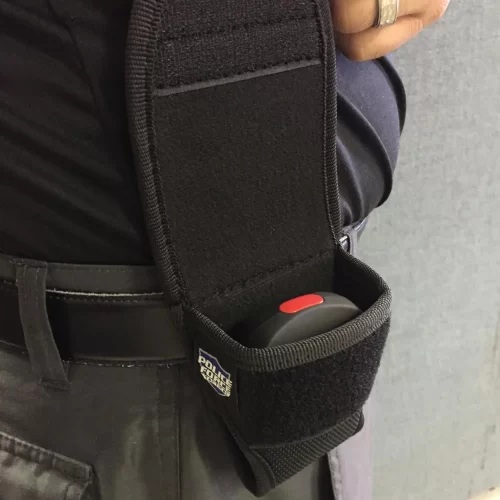 Sting ring holster on belt or fanny pack open