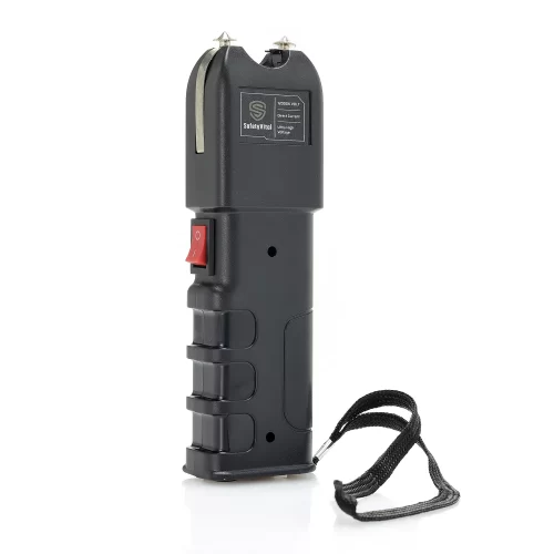 Safety Vital LED Flashlight Stun Gun Black