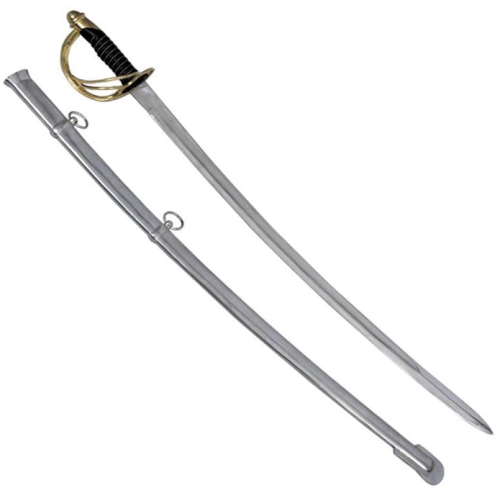 1860 Saber American Light Cavalry Sword with scabbard