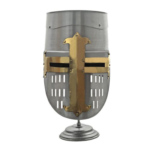 PK502 DECORATIVE CRUSADER HELMET WITH STAND 1jpg