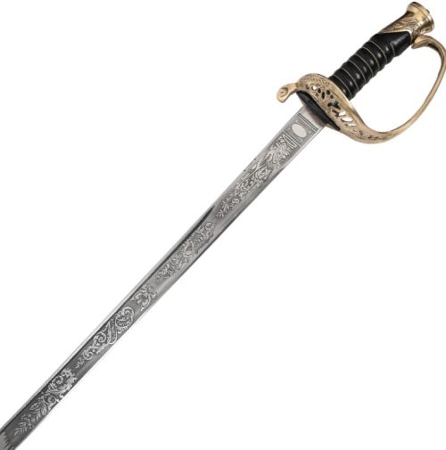 US Staff Officers Sword Blade detail