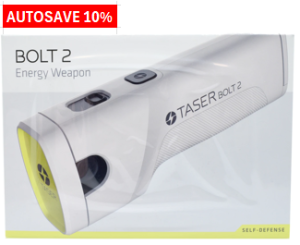 Autosave 10% on the new TASER Bolt 2 from ThugBusters