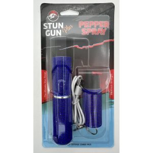 Rhinestone Lipstick Stun Gun & Pepper Spray Combo for Self-Defense