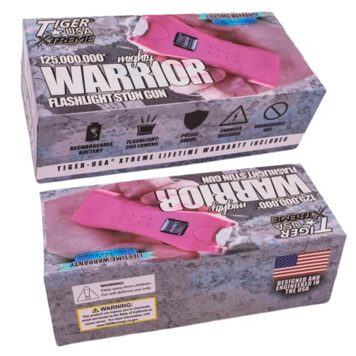 ThugBusters Mighty Warrior Stun Gun box   pink