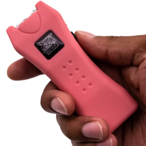 Mighty Warrior Stun Gun in hand Pink