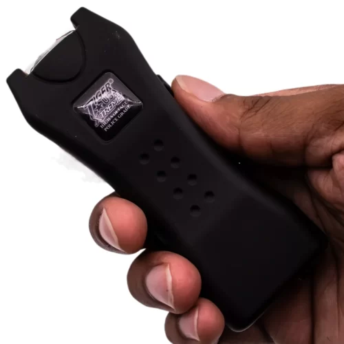 ThugBusters Mighty Warrior Stun Gun in hand black