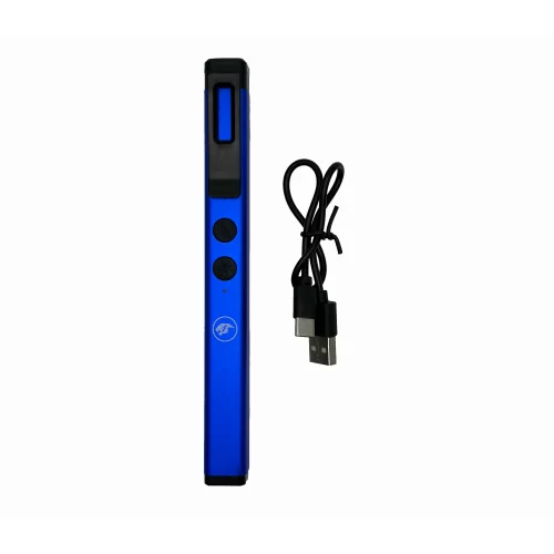 Cheetah Pen Stun Gun with Charger Blue