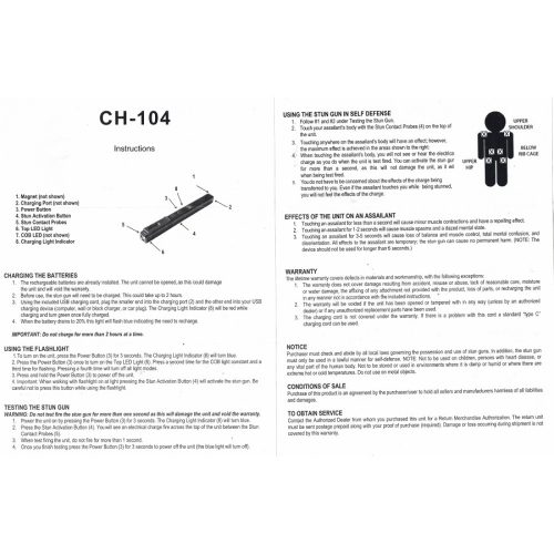 Cheetah Stun Pen instructions