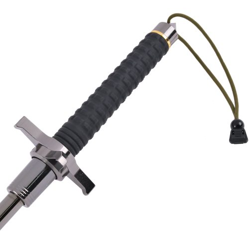 Baton with Cross Guard Handle Handle clseup 2