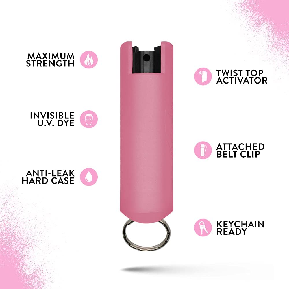 Guard Dog OC18 Pepper Spray front detail | ThugBusters Guard Dog OC18 Pepper Spray front detail