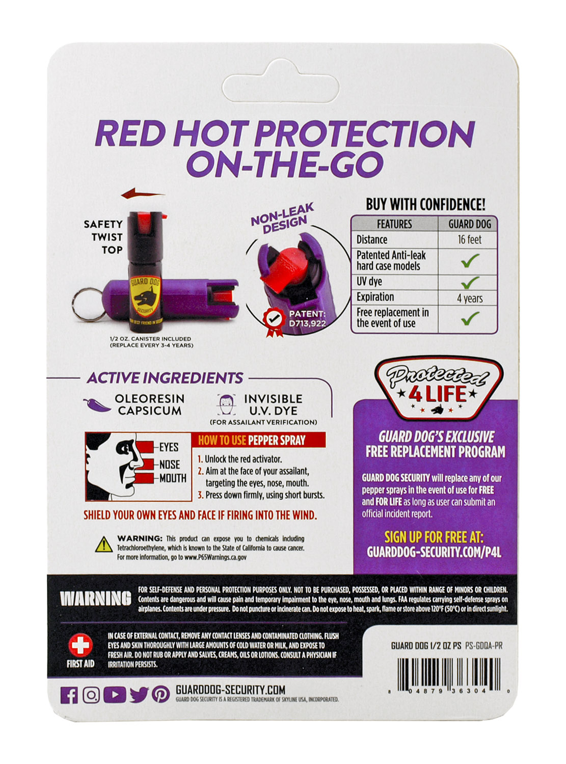 Guard Dog OC18 pepper spray replacement | ThugBusters Guard Dog OC18 pepper spray replacement