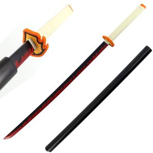 41" Foam Kamado Tanjirou Breath Of Sun Cosplay Sword with Scabbard