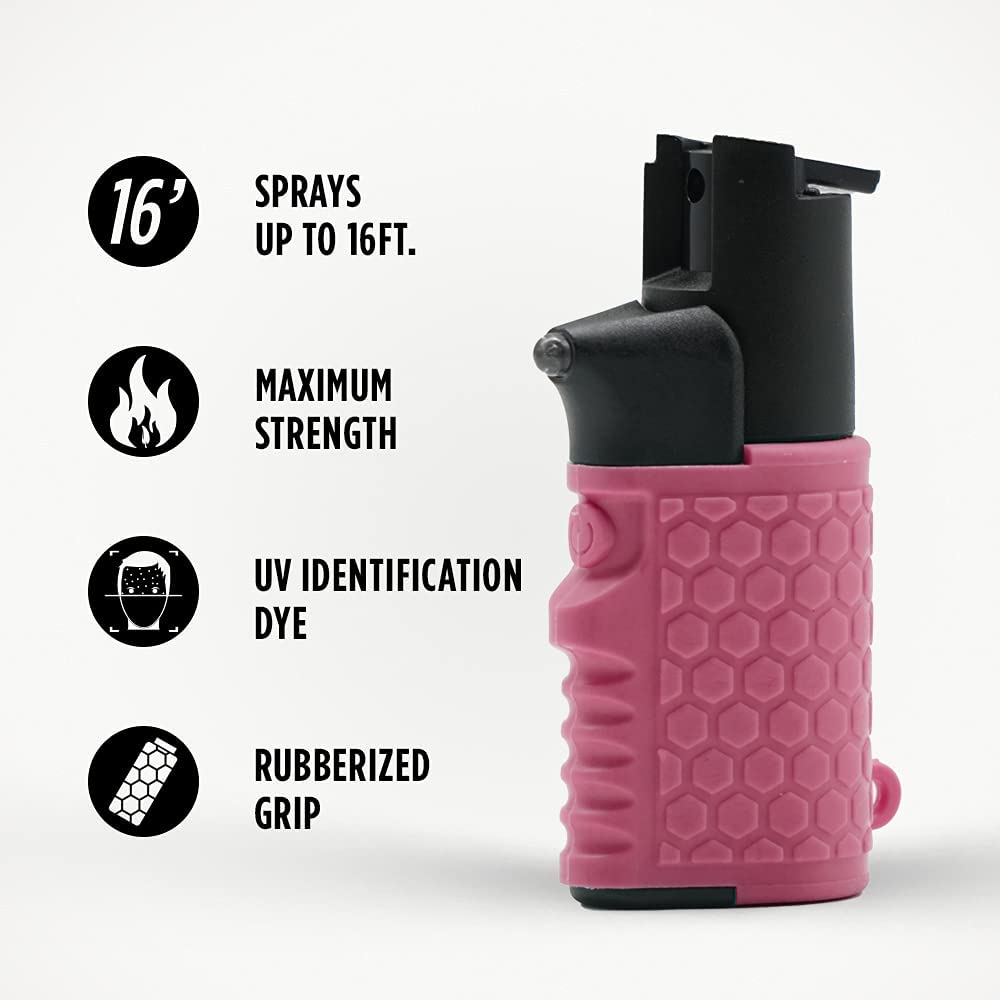 Guard Dog Light EM up Pepper spray with Flashlight  details | ThugBusters Guard Dog Light EM up Pepper spray with Flashlight   details