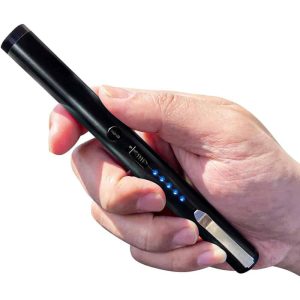 Premium Stun Pen with LED Light, 40 Million Volt Self Defense Pen, 80 Lumen Flashlight, USB Rechargeable, Stainless Steel Construction, Pocket Clip