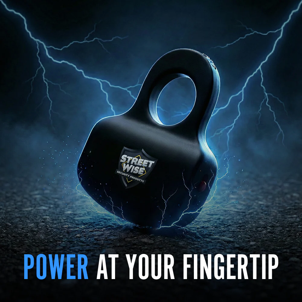 Sting Ring Runner Stun Gun, Compact Ring Grip Design, Squeeze-to-Stun Activation, 18MV Power, Rechargeable Battery, Safety Switch, Lightweight Self Defense for Runners and Joggers - Image 14