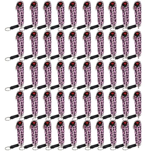 ThugBusters 50 Bulk Pepper Sprays   BlackPink Cheetah