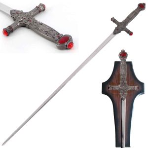 34" Goblin House of Gryffin Magical Wizard Sword With Wall Plaque