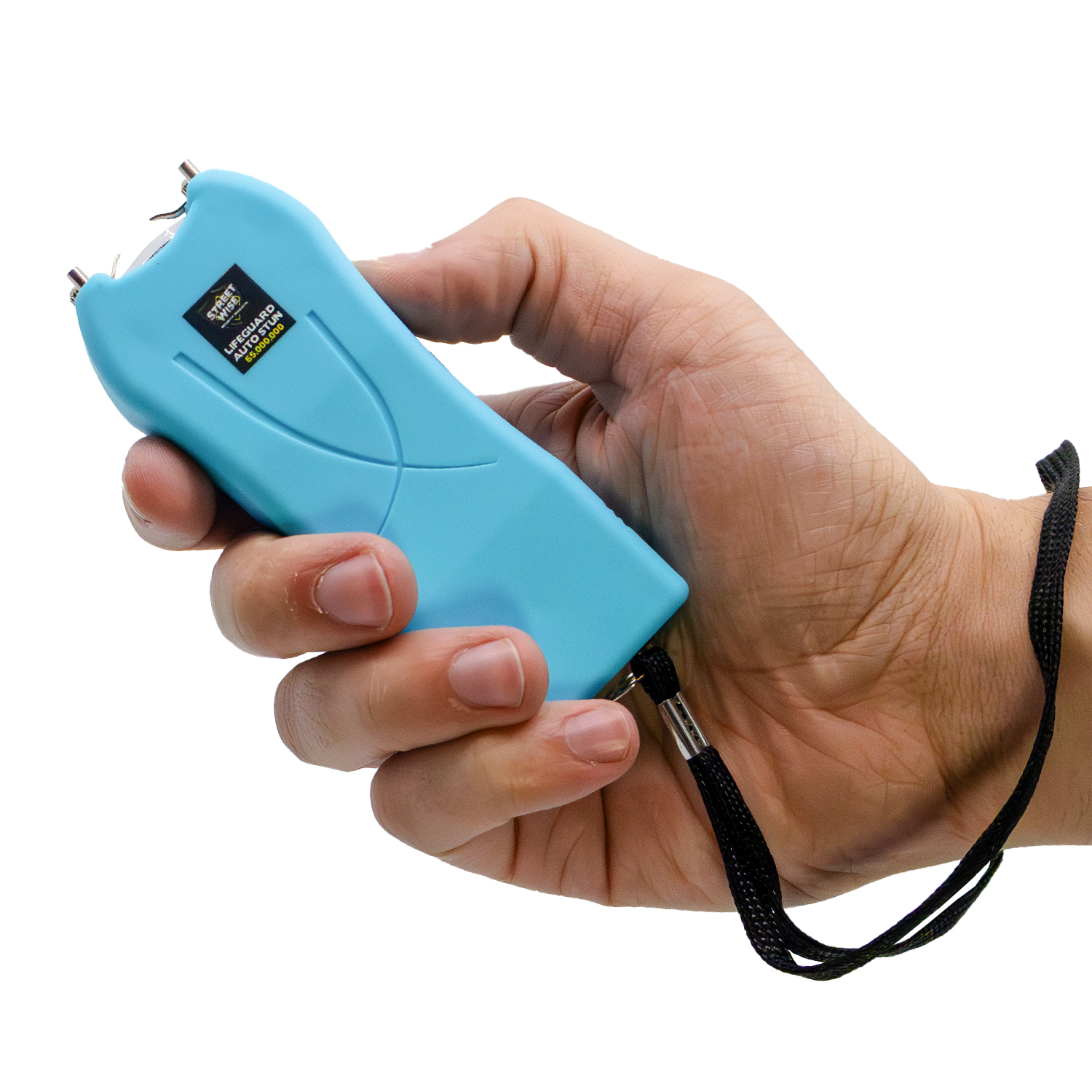 LifeGuard AutoStun hand viewteal | ThugBusters LifeGuard AutoStun hand view teal