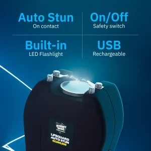 Streetwise Lifeguard Auto Stun Gun features1 | ThugBusters Streetwise Lifeguard Auto Stun Gun features1