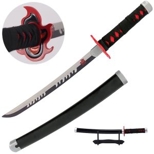 Tanjiro Kamado's Black Nichirin Miniature Katana - Tanjiro Sword 2.0