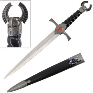 Dark Templar Knight Dagger with Sheath