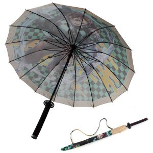 Kamado Tanjirouu Anime Demon Slayer Cosplay Umbrella Automatic Folding