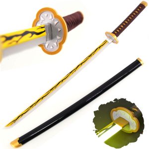 LED Glowing Anime Kaigaku Cosplay Nichirin Katana - 41 Inch Rechargeable Light Up Demon Sword