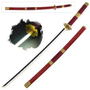 LED Glowing Roronoa Cosplay Sandai Kitetsu Sword - 40 Inch Rechargeable Light Up Katana