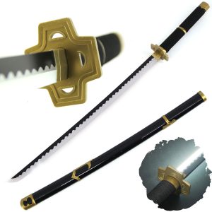 LED Glowing Roronoa Cosplay Yubashiri Sword - 40 Inch Rechargeable Light Up Katana