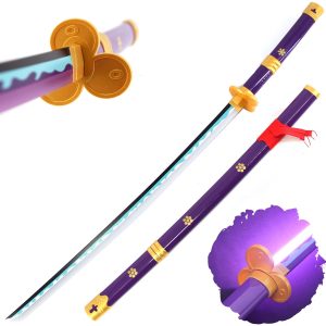 LED Glowing Roronoa Cosplay Katana - 40 Inch Rechargeable Light Up Sword