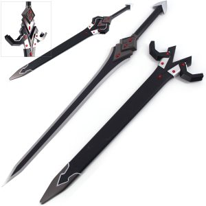 42.25" Lux Arcadia Sword - Black Ornamental Anime Sword with Scabbard