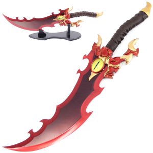 Baran's Sword 25" Stainless Steel Anime Replica with Display Stand