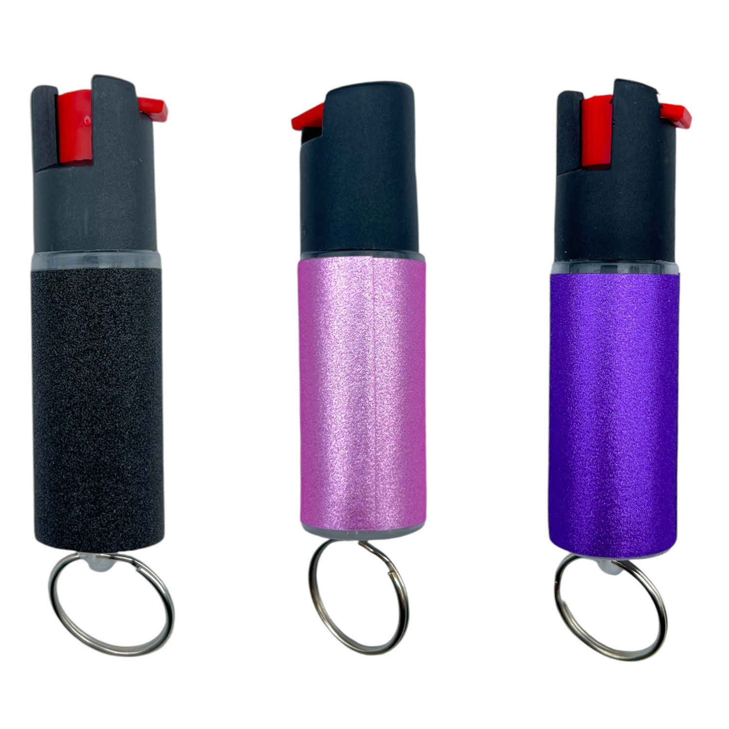 9 Pc Mini Stun Gun and Pepper Spray Combo Set with Counter Display, 8 Million Volt Rechargeable Stun Gun, Sparkle Keychain Pepper Spray with UV Dye, Assorted Colors, Retail Counter Display for Convenience Stores, Salons, and College Bookstores - Image 4