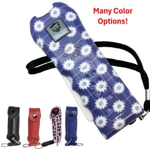 Ladies Choice Stun Gun Pepper Spray Combo - Stun Gun, Alarm, Flashlight and Keychain Pepper Spray all in one kit