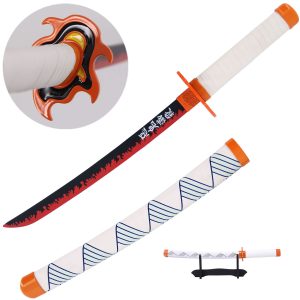 Kyojuro Rengoku's Red Nichirin Miniature Katana - Rengoku Sword