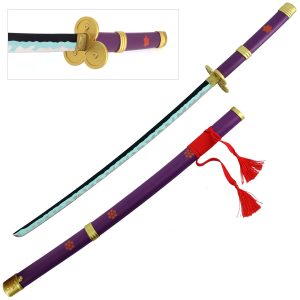 40" Enma Roronoa Yamo Purple Katana Replica Steel Sword