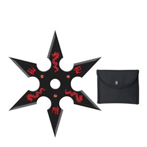 Six Point Dragon Ninja Throwing Star Anime Shuriken Knife Blade