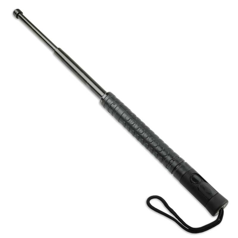 Push Button Automatic Expandable Baton, Lightning Speed Deployment, Heat-Treated Steel Construction, Glass Breaker Spike, 20/24/28 Inch Options, Security Guard EDC - Image 7