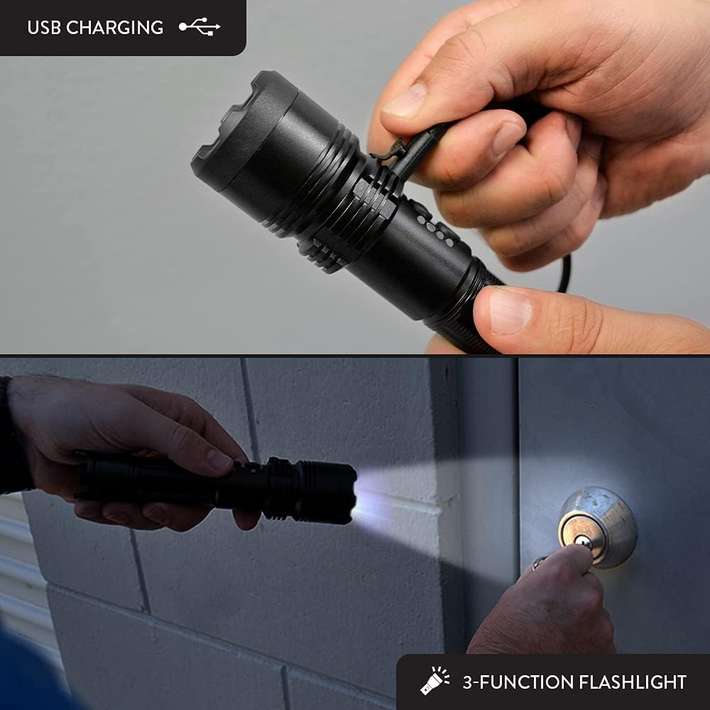 Lightsafer Stun Gun with Flashlight – 400 Lumens with Charging Indicator - Image 5