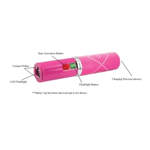 Perfume Protector Stun Gun, 17,000,000 Volt Disguised Self-Defense Device, Built-In LED Flashlight, Rechargeable Battery, Lifetime Warranty, Discreet Pocket or Purse Carry for Women