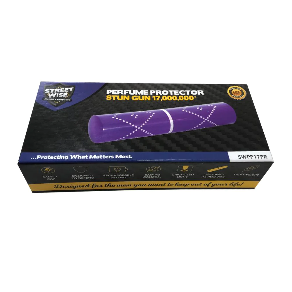 Perfume Protector Stun Gun, 17,000,000 Volt Disguised Self-Defense Device, Built-In LED Flashlight, Rechargeable Battery, Lifetime Warranty, Discreet Pocket or Purse Carry for Women - Image 3